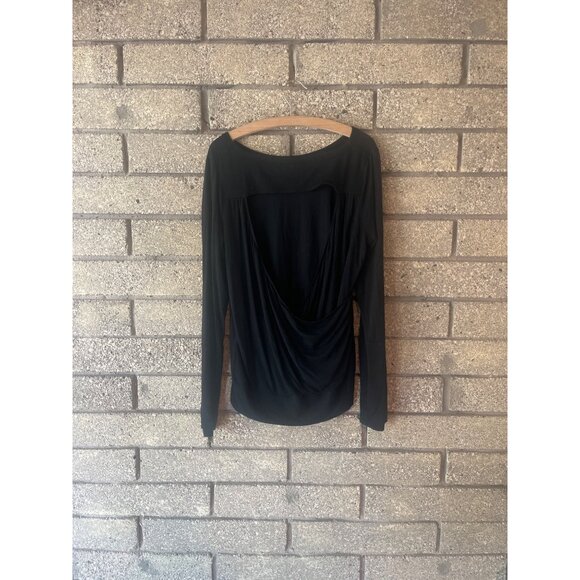 Prana Womens Black Long Sleeve Blouse With Thumbhole Detailing - Size M - Picture 6 of 6